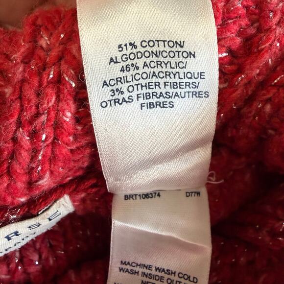 Vintage Chunky Knit Crazy Horse Turtleneck Sweater - Picture 4 of 6